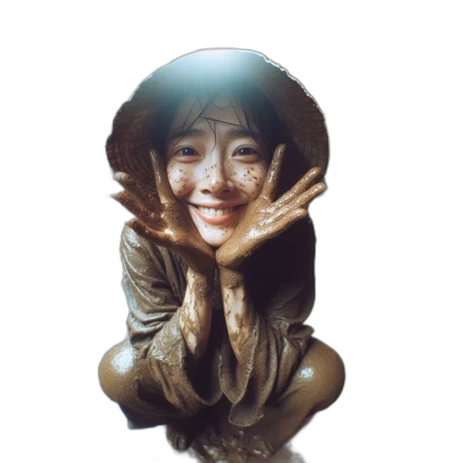 face, mask, jewelry, staff transparent PNG cut-out
