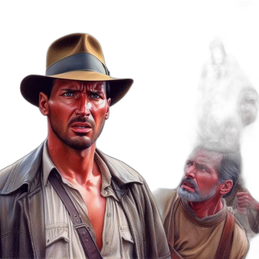 concept art, photorealistic, comic book art, oil painting transparent PNG cut-out