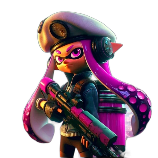 weapon, jacket, staff, concept art transparent PNG cut-out