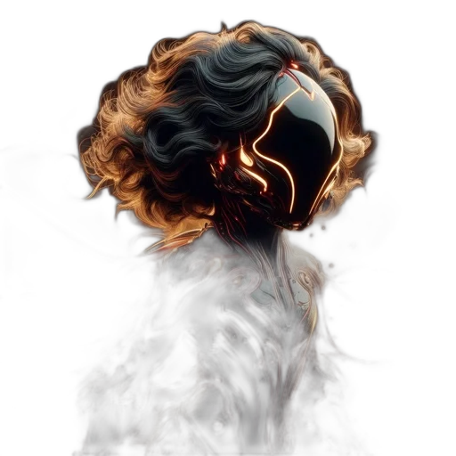 hair, crown, mask, dress transparent PNG cut-out