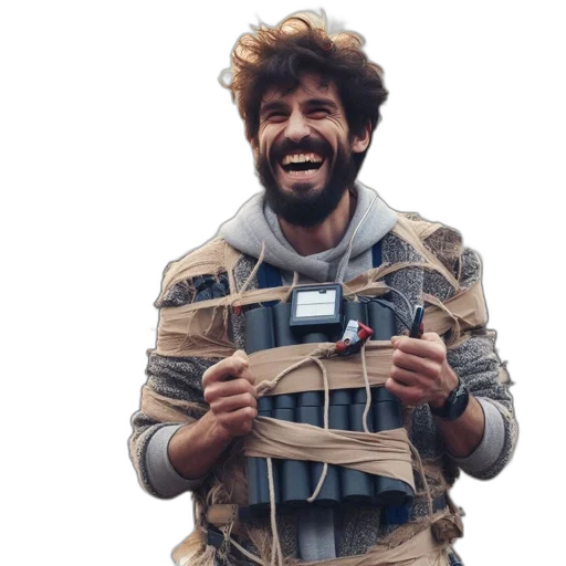 jacket, weapon, face, concept art transparent PNG cut-out