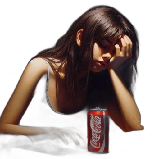 bottle, face, food, photorealistic transparent PNG cut-out