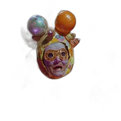 jewelry, crown, mask, staff transparent PNG cut-out