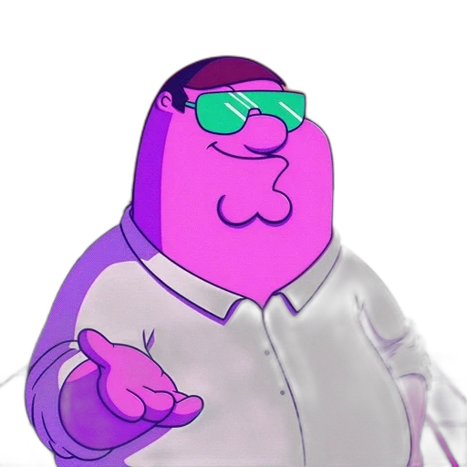staff, jacket, cartoon, vaporwave transparent PNG cut-out