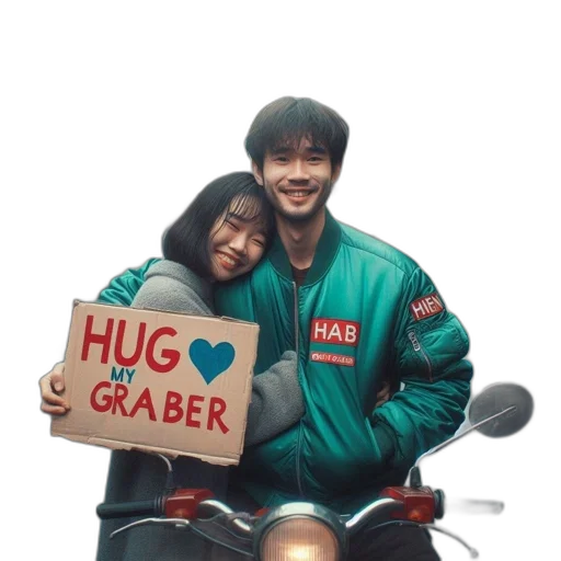 jacket, man, hab, hugs transparent PNG cut-out
