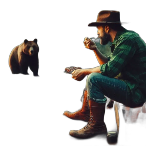 animal, hat, creature, jacket transparent PNG cut-out