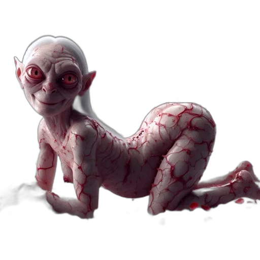 creature, dragon, animal, staff transparent PNG cut-out