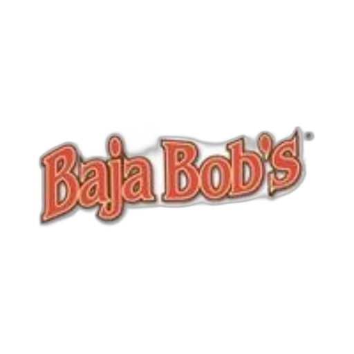 baja, bob, logo, red transparent PNG cut-out
