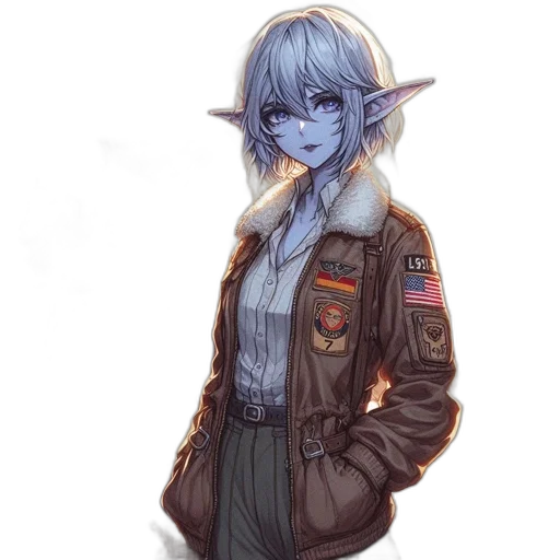 jacket, staff, weapon, dragon transparent PNG cut-out