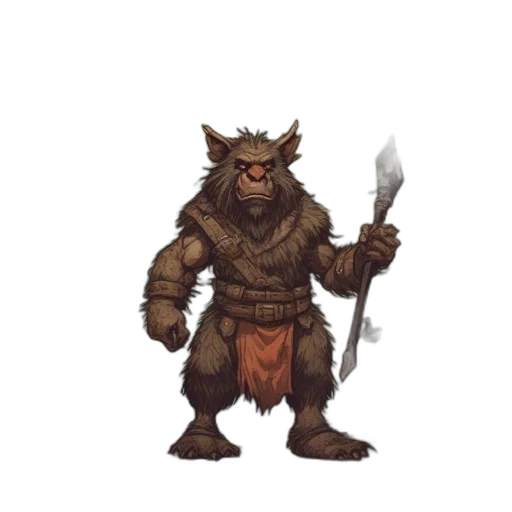 staff, creature, animal, concept art transparent PNG cut-out