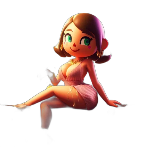 dress, staff, robot, creature transparent PNG cut-out