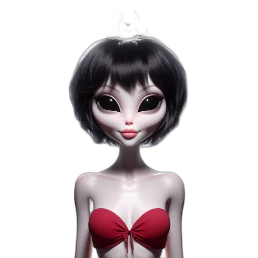 dress, jewelry, creature, mask transparent PNG cut-out