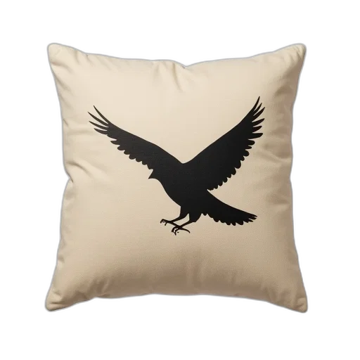 photorealistic, beige, pillow, black transparent PNG cut-out