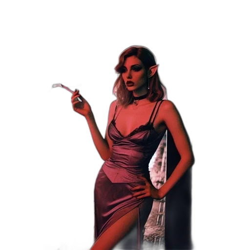 dress, umbrella, staff, jewelry transparent PNG cut-out