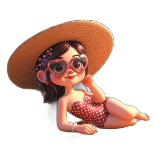 hat, dress, jewelry, staff transparent PNG cut-out