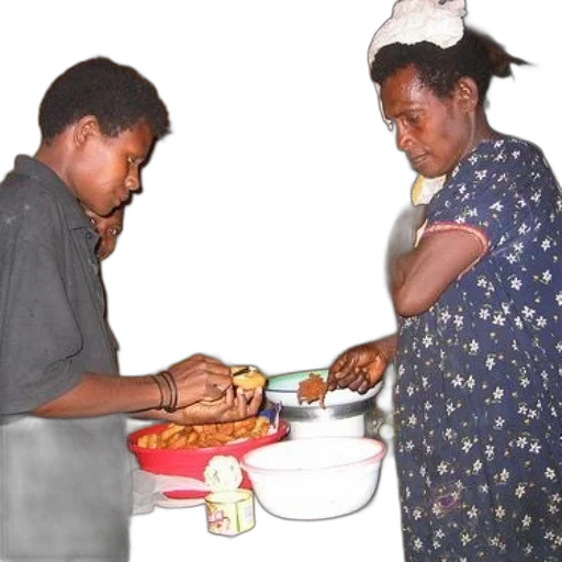 food, two, people, preparing transparent PNG cut-out