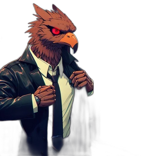 jacket, staff, mask, animal transparent PNG cut-out