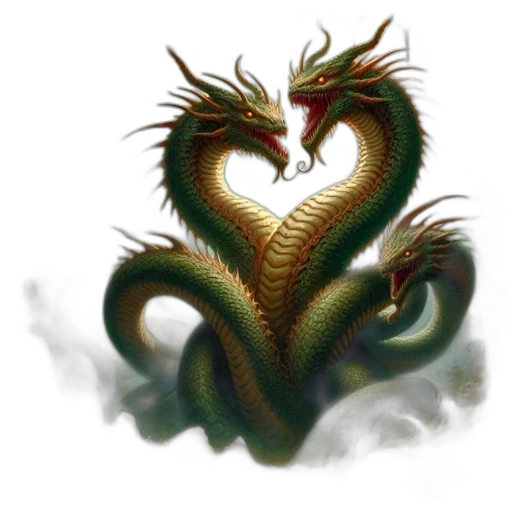 dragon, creature, staff, animal transparent PNG cut-out