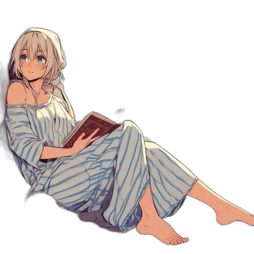 dress, watercolor, concept art, anime transparent PNG cut-out