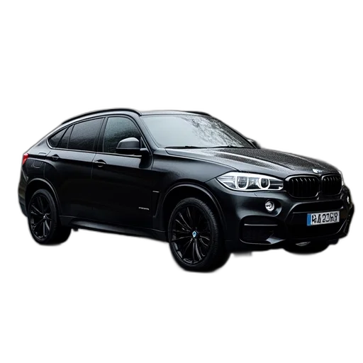 car, photorealistic, bmw, midnight transparent PNG cut-out
