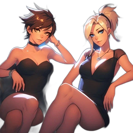 dress, concept art, anime, pixel art transparent PNG cut-out