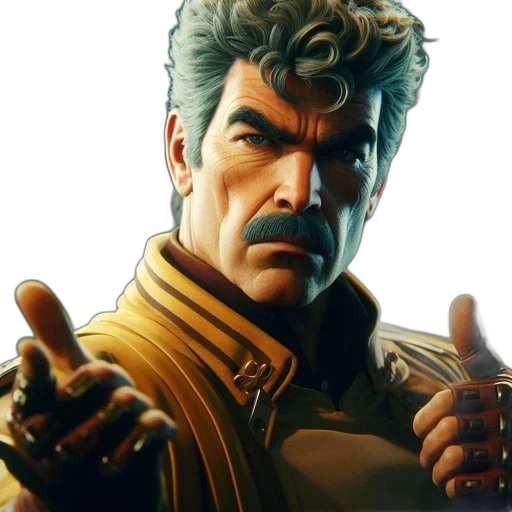 face, staff, jacket, concept art transparent PNG cut-out