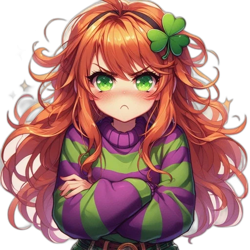 flower, face, staff, crown transparent PNG cut-out