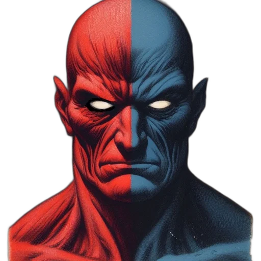 face, mask, comic book art, concept art transparent PNG cut-out