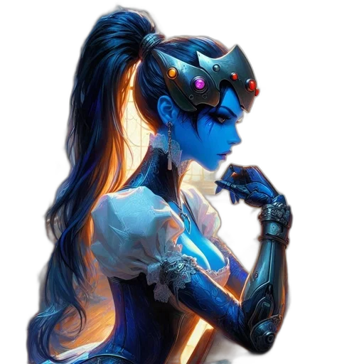 robot, mask, dress, jewelry transparent PNG cut-out