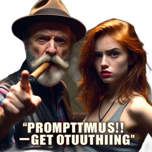 older, man, hat, points transparent PNG cut-out