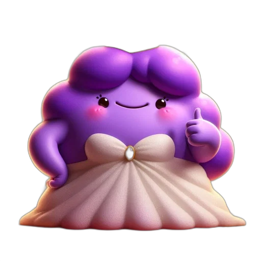 dress, crown, creature, hair transparent PNG cut-out
