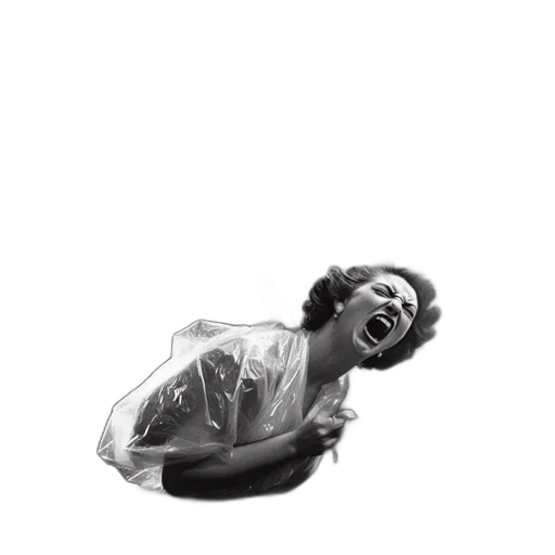 dress, photorealistic, shocked, woman transparent PNG cut-out