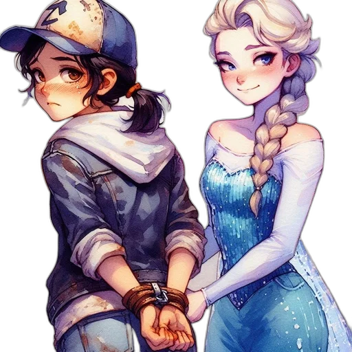 watercolor, fantasy art, pixel art, comic book art transparent PNG cut-out