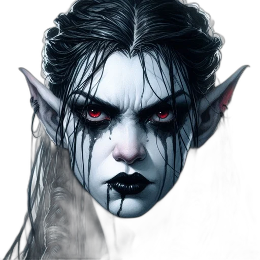 face, mask, creature, fantasy art transparent PNG cut-out
