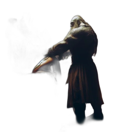 staff, sword, mask, creature transparent PNG cut-out