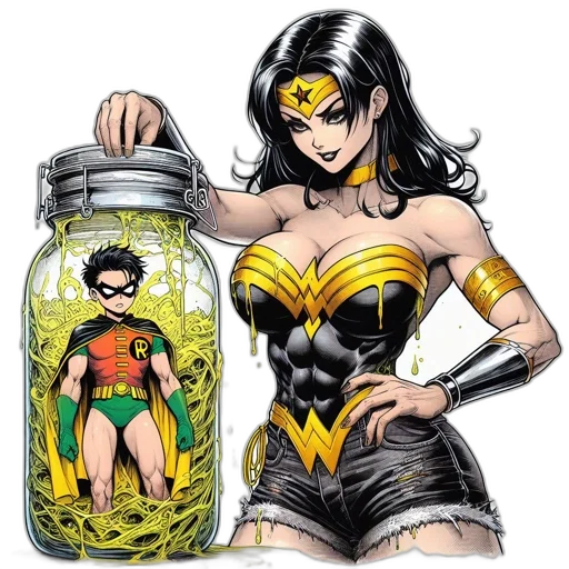 comic book art, cartoon, concept art, animated transparent PNG cut-out