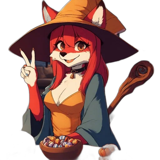 staff, hat, food, pixel art transparent PNG cut-out