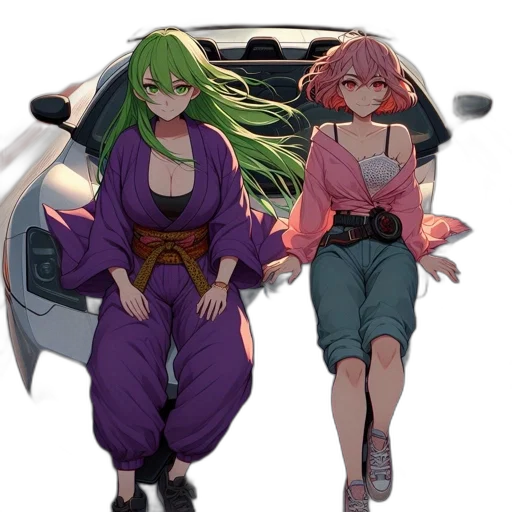 car, jacket, dress, umbrella transparent PNG cut-out
