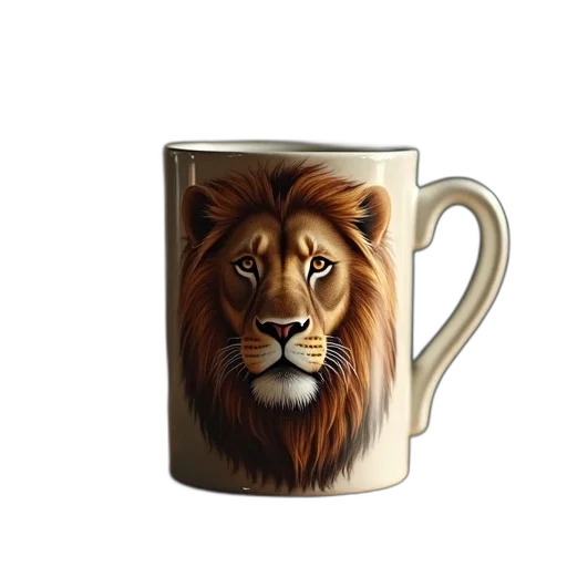 animal, photorealistic, 3d render, lion transparent PNG cut-out