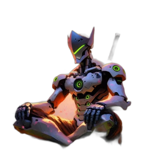 robot, weapon, mask, creature transparent PNG cut-out
