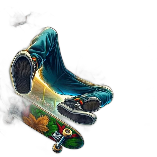 shoes, concept art, fantasy art, comic book art transparent PNG cut-out