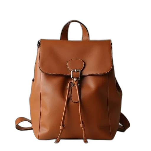 earth tones, classic, women, backpack transparent PNG cut-out