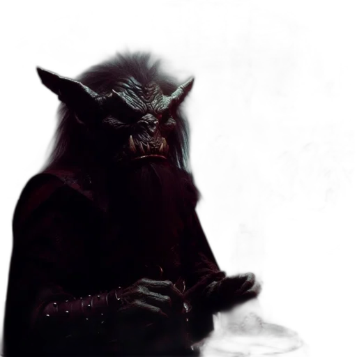 mask, staff, creature, animal transparent PNG cut-out