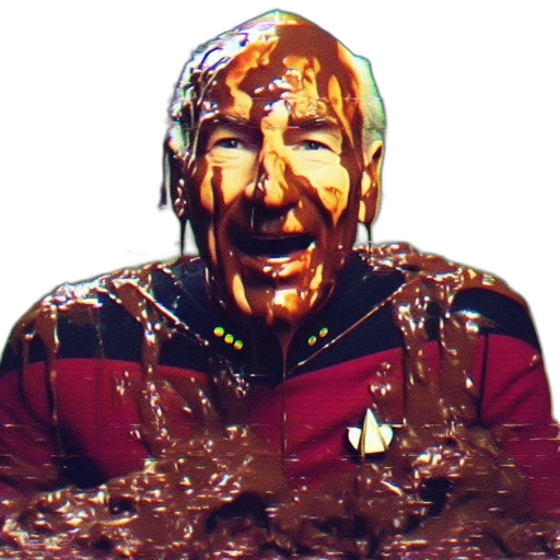 face, food, outer space, altered transparent PNG cut-out