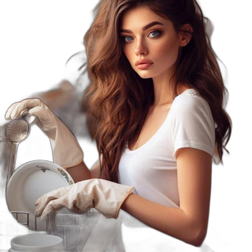 jewelry, hair, dress, staff transparent PNG cut-out
