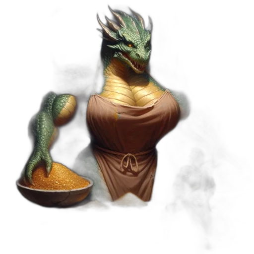 dragon, food, creature, crown transparent PNG cut-out