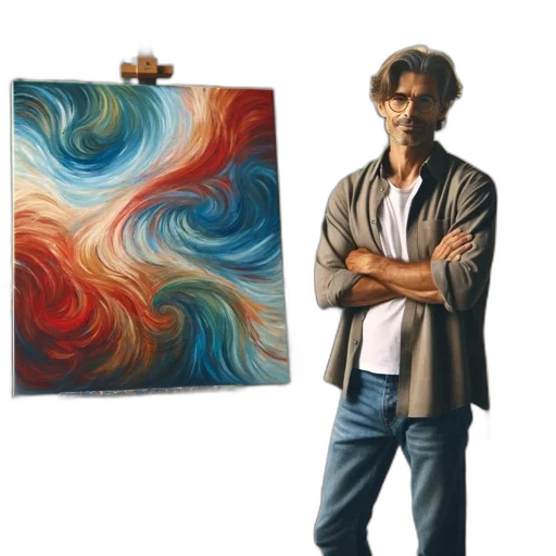 jacket, oil painting, photorealistic, concept art transparent PNG cut-out