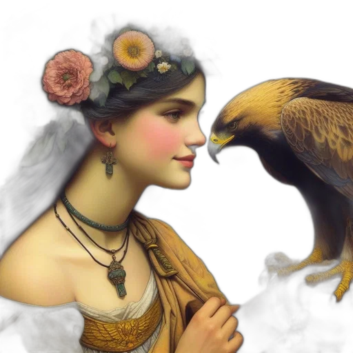 jewelry, fantasy art, photorealistic, oil painting transparent PNG cut-out