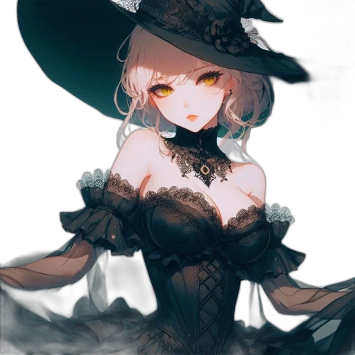 hat, dress, mask, staff transparent PNG cut-out