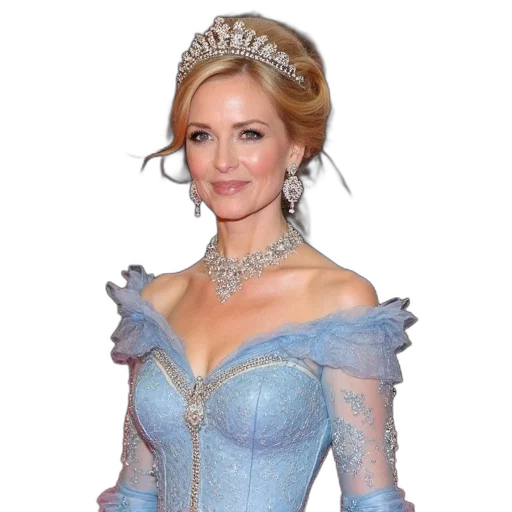 crown, dress, jewelry, photorealistic transparent PNG cut-out